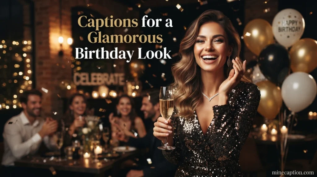 Captions for a Glamorous Birthday Look