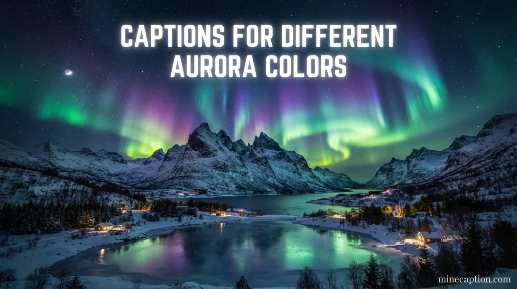 Captions for Different Aurora Colors