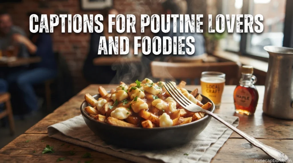 Captions for Poutine Lovers and Foodies