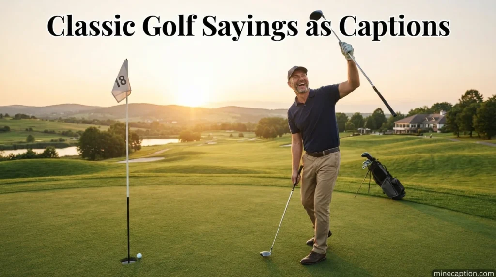 Classic Golf Sayings as Captions