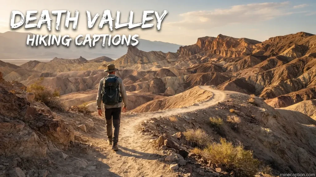 Death Valley Hiking Captions