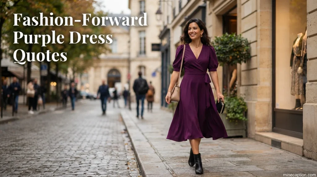 Fashion-Forward Purple Dress Quotes