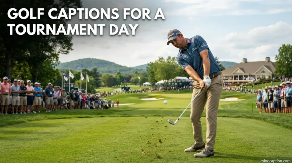 Golf Captions for a Tournament Day