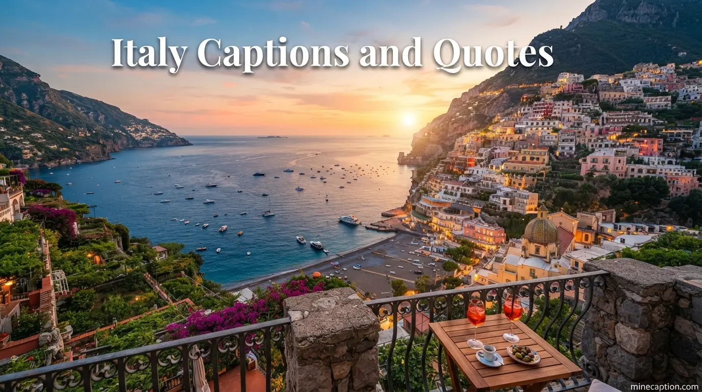 Italy Captions and Quotes
