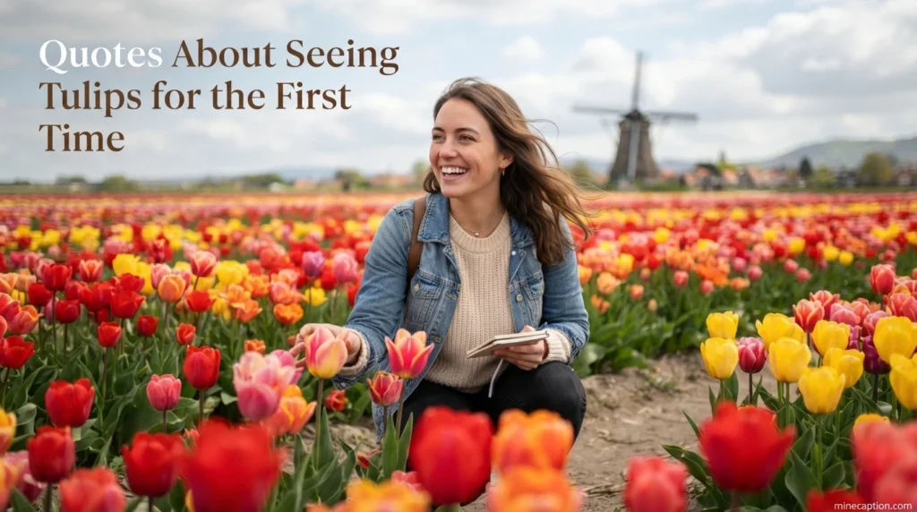Quotes About Seeing Tulips for the First Time
