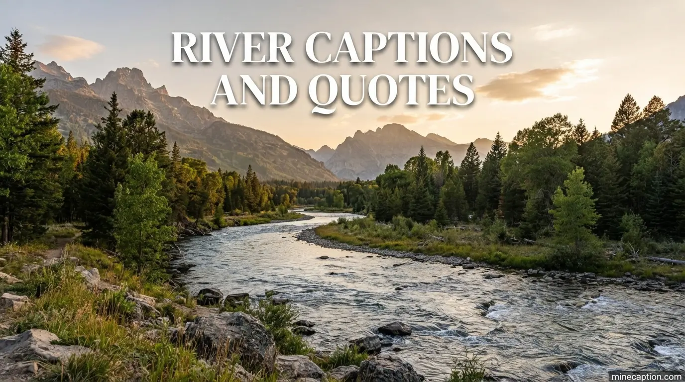 River Captions and Quotes