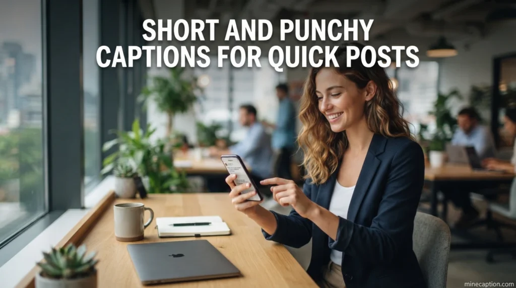 Short and Punchy Captions for Quick Posts
