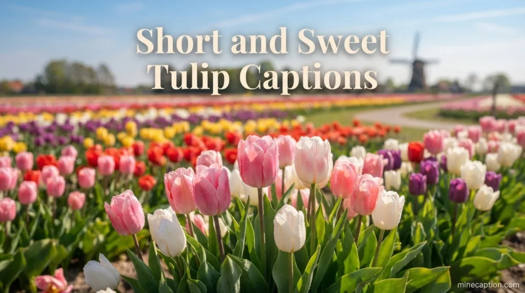 Short and Sweet Tulip Captions