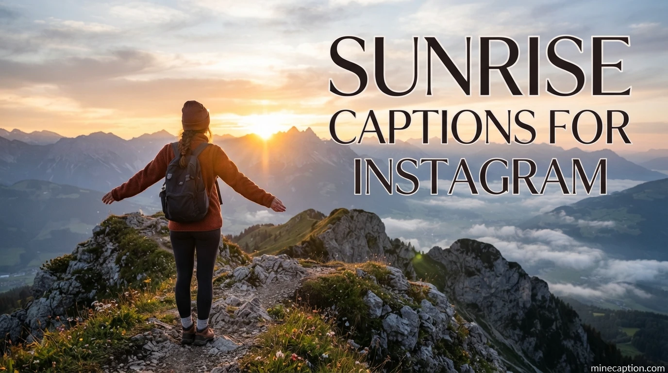 Sunrise Captions for Instagram