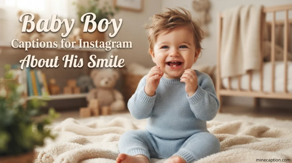Baby Boy Captions for Instagram About His Smile