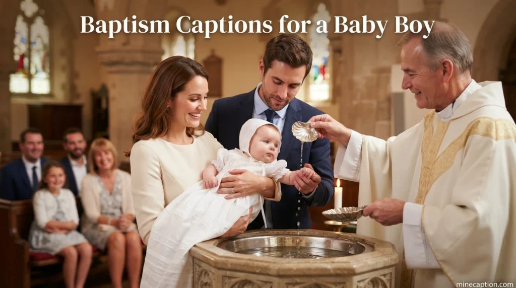 Baptism Captions for a Baby Boy