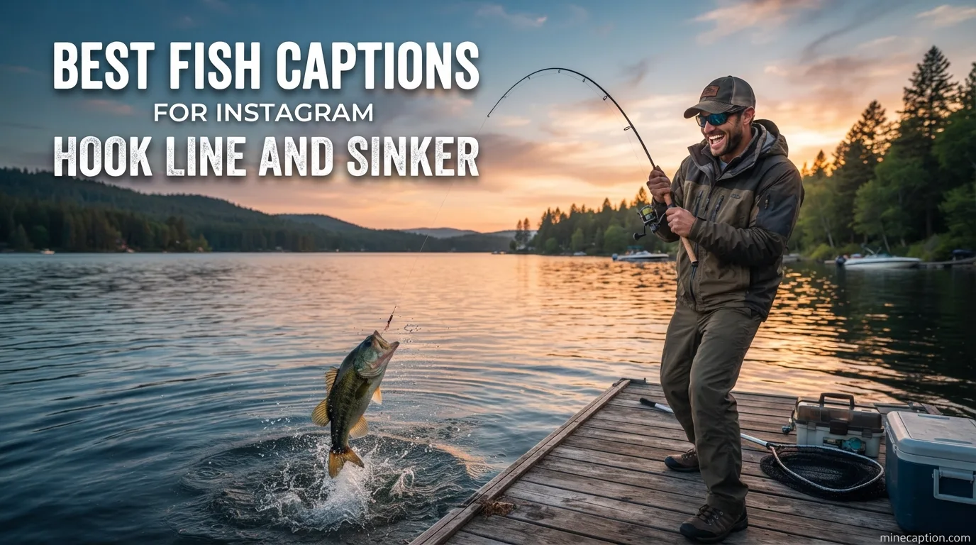 best fish captions for instagram hook line and sinker