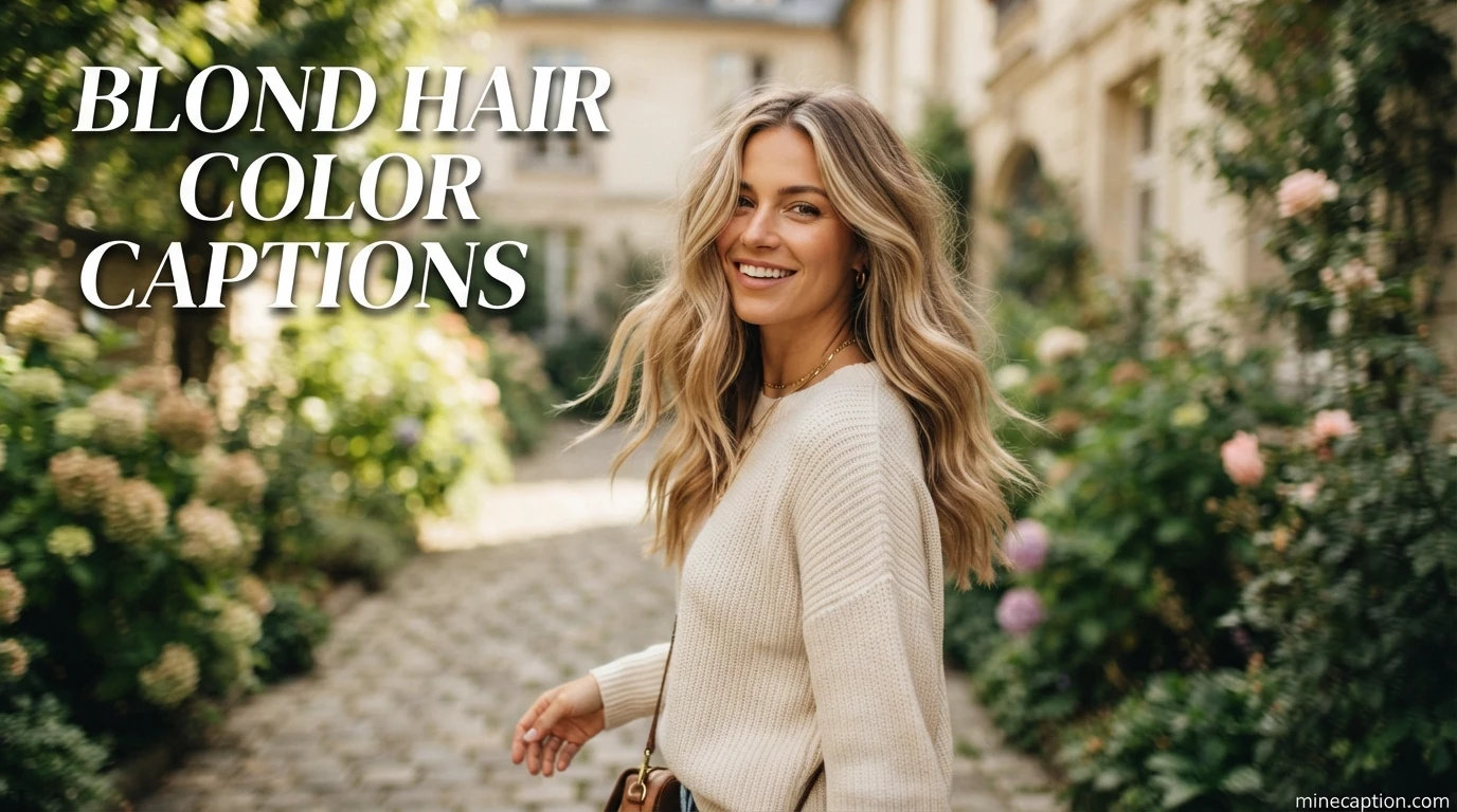 Blond Hair Color Captions