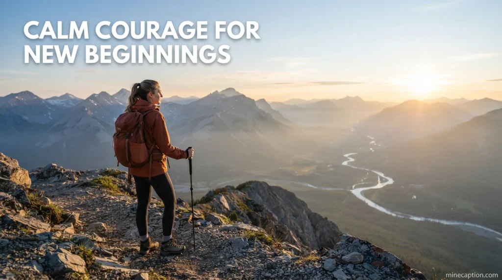 Calm Courage for New Beginnings