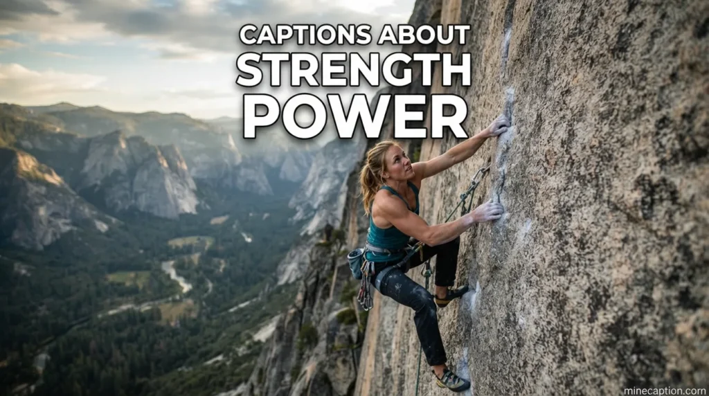 Captions About Strength and Power
