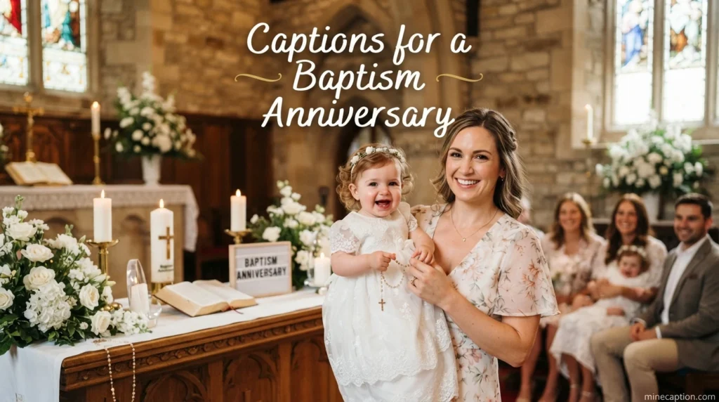 Captions for a Baptism Anniversary