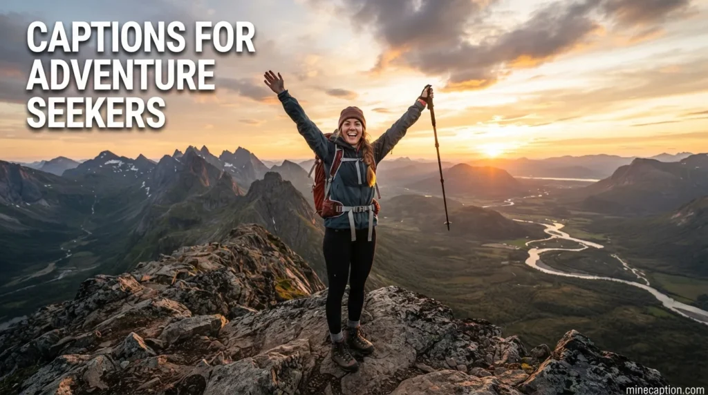 Captions for Adventure Seekers