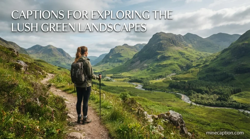 Captions for Exploring the Lush Green Landscapes