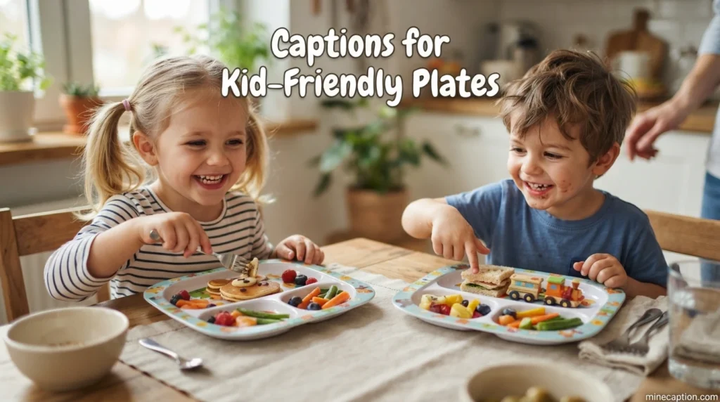 Captions for Kid-Friendly Plates
