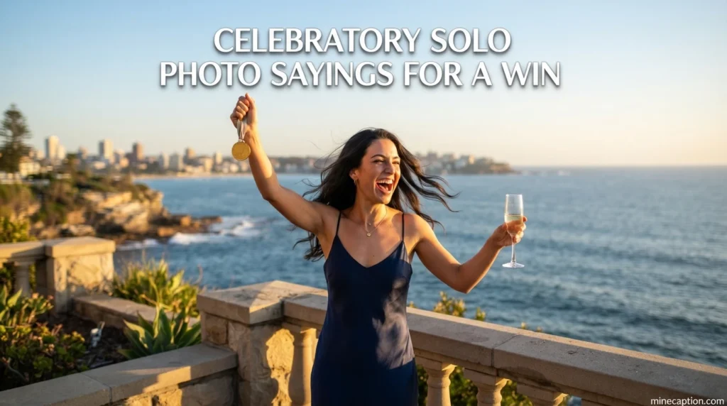 Celebratory Solo Photo Sayings for a Win