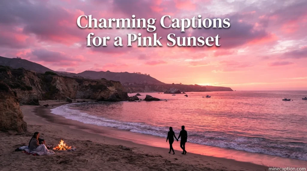 Charming Captions for a Pink Sunset