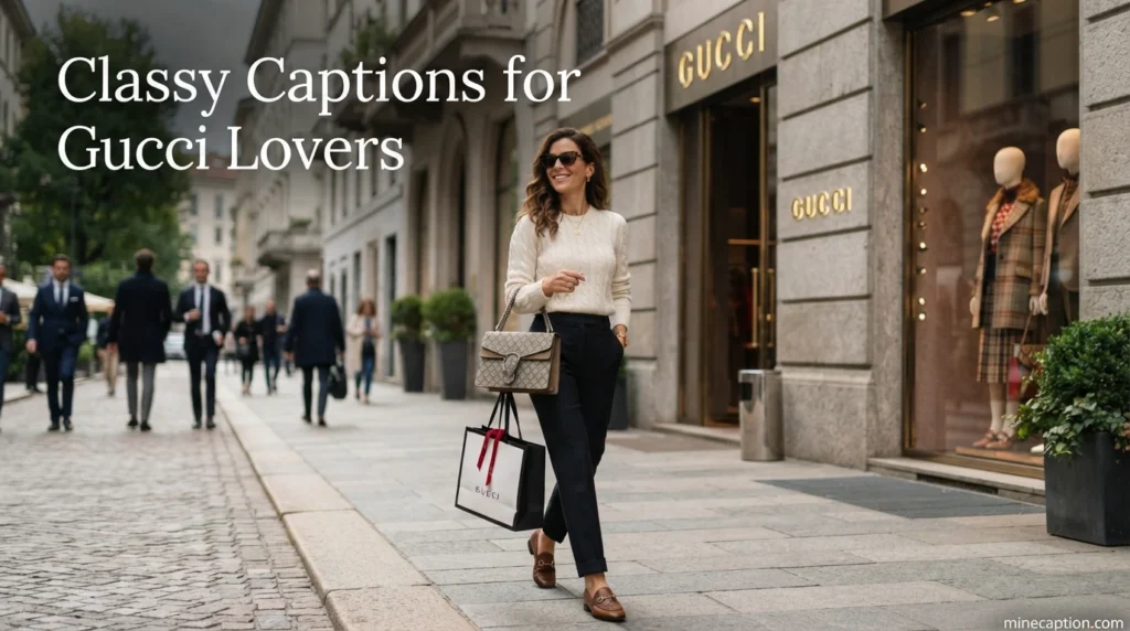 Classy Captions for Gucci Lovers