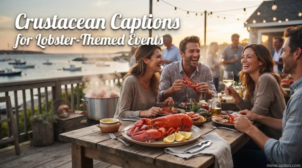Crustacean Captions for Lobster-Themed Events