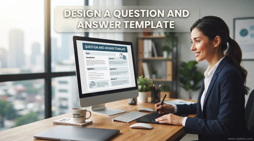 Design a Question and Answer Template