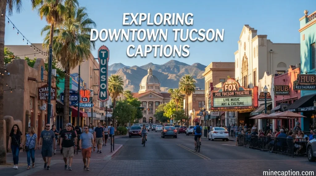 Exploring Downtown Tucson Captions