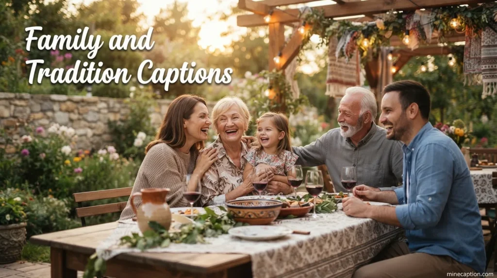 Family and Tradition Captions