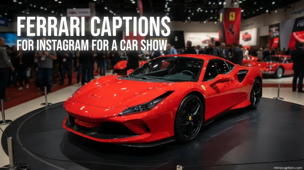 Ferrari Captions for Instagram for a Car Show