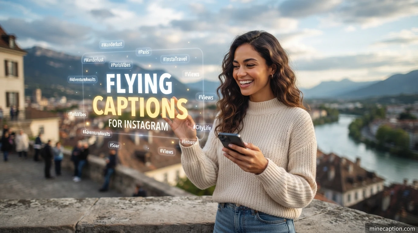 Flying Captions for Instagram