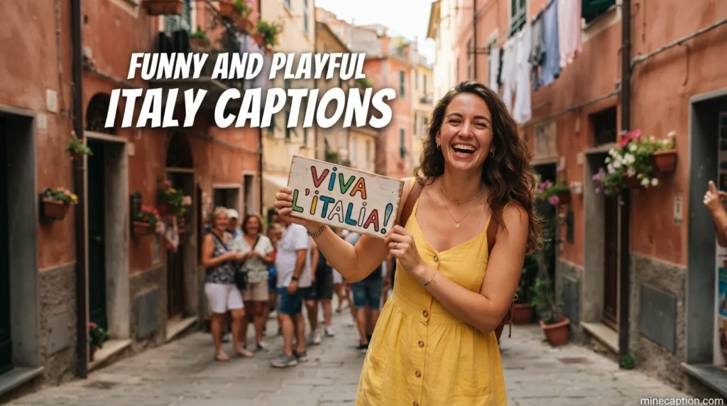Funny and Playful Italy Captions