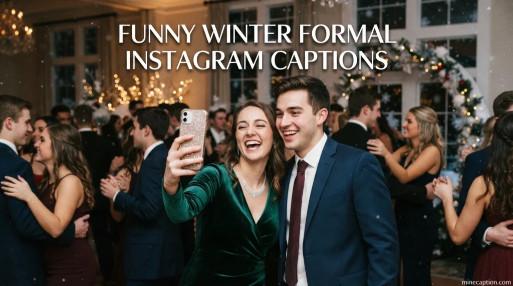 Funny Winter Formal Instagram Captions
