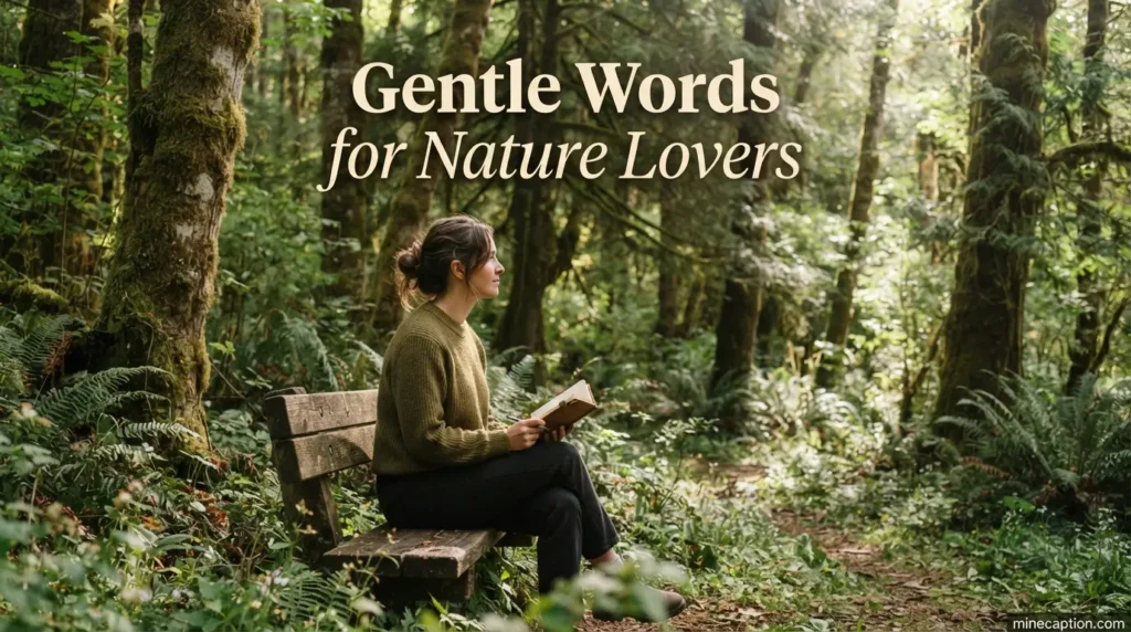 Gentle Words for Nature Lovers