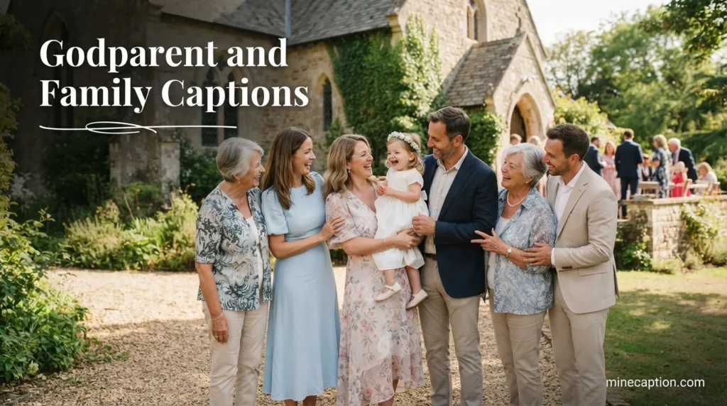 Godparent and Family Captions