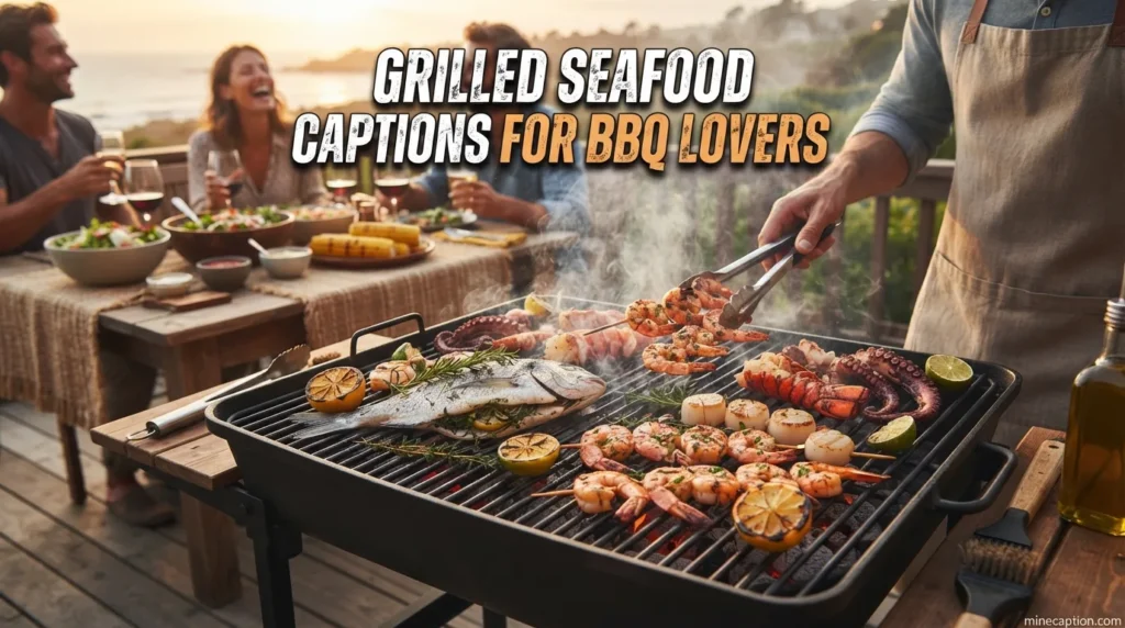 Grilled Seafood Captions for BBQ Lovers