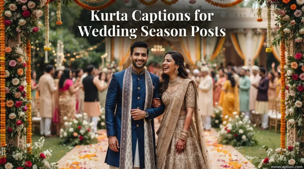 Kurta Captions for Wedding Season Posts