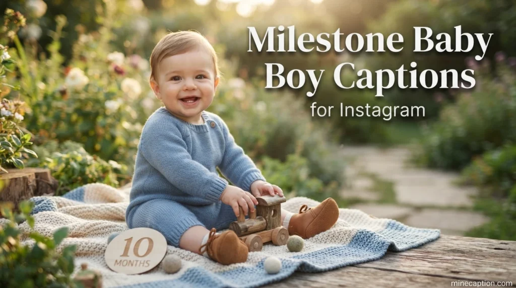 Milestone Baby Boy Captions for Instagram