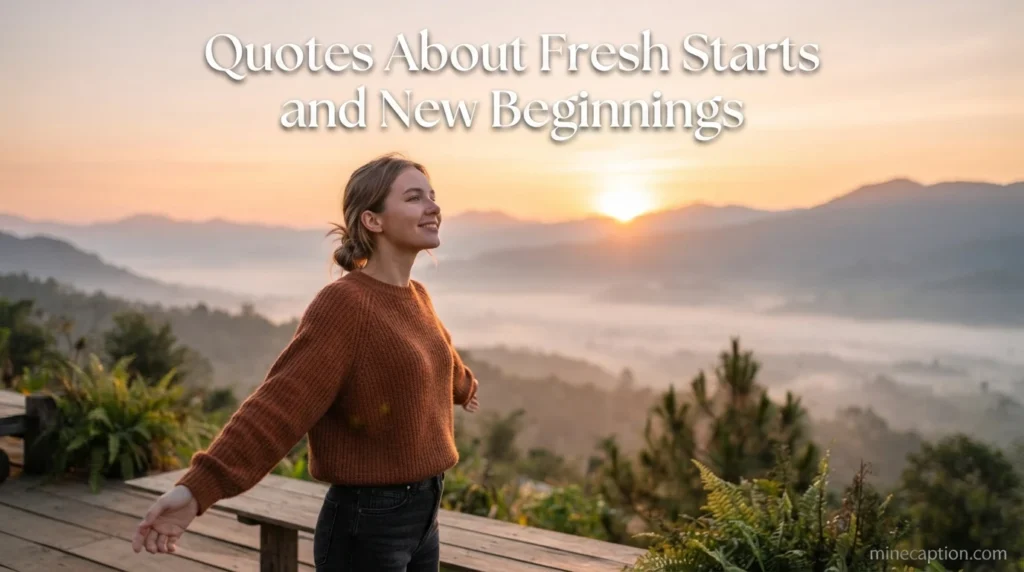 Quotes About Fresh Starts and New Beginnings