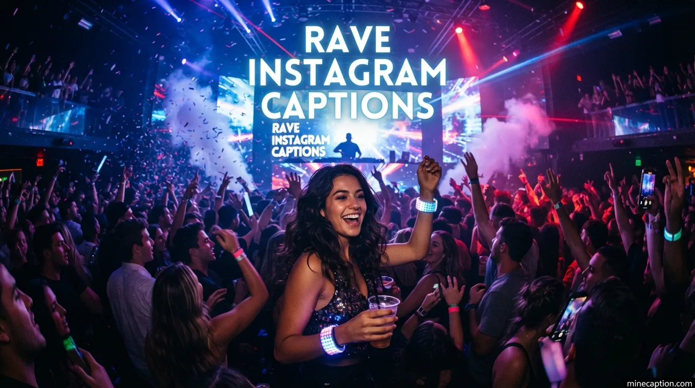 Rave Instagram Captions