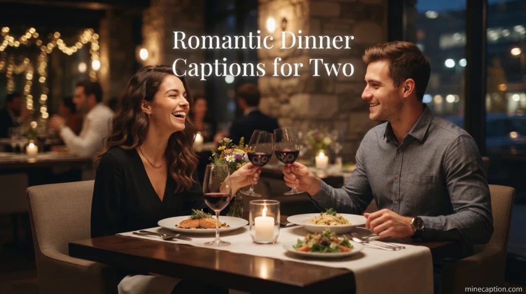 Romantic Dinner Captions for Two