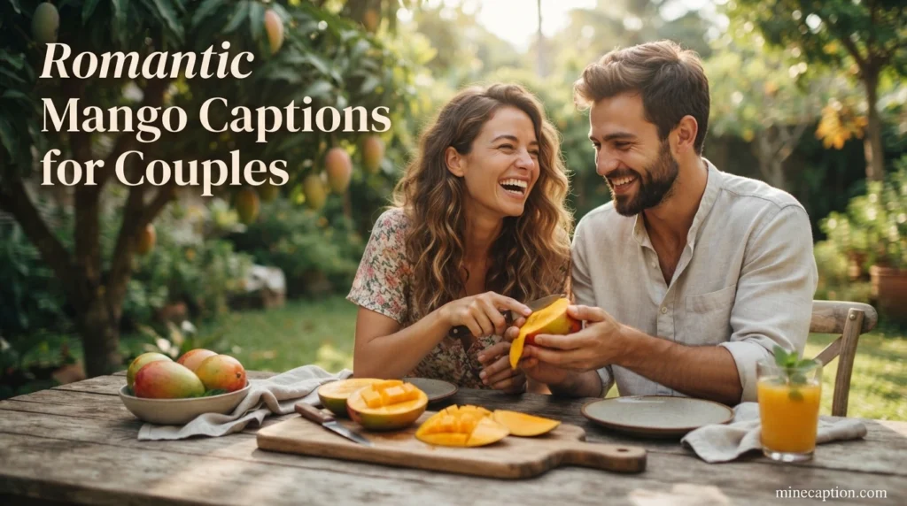Romantic Mango Captions for Couples