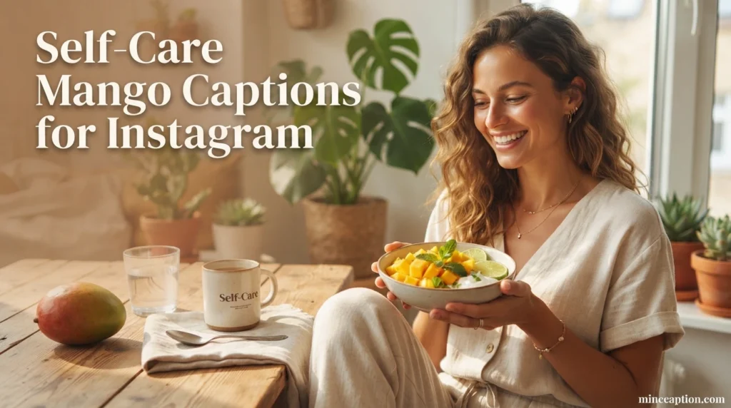 Self-Care Mango Captions for Instagram