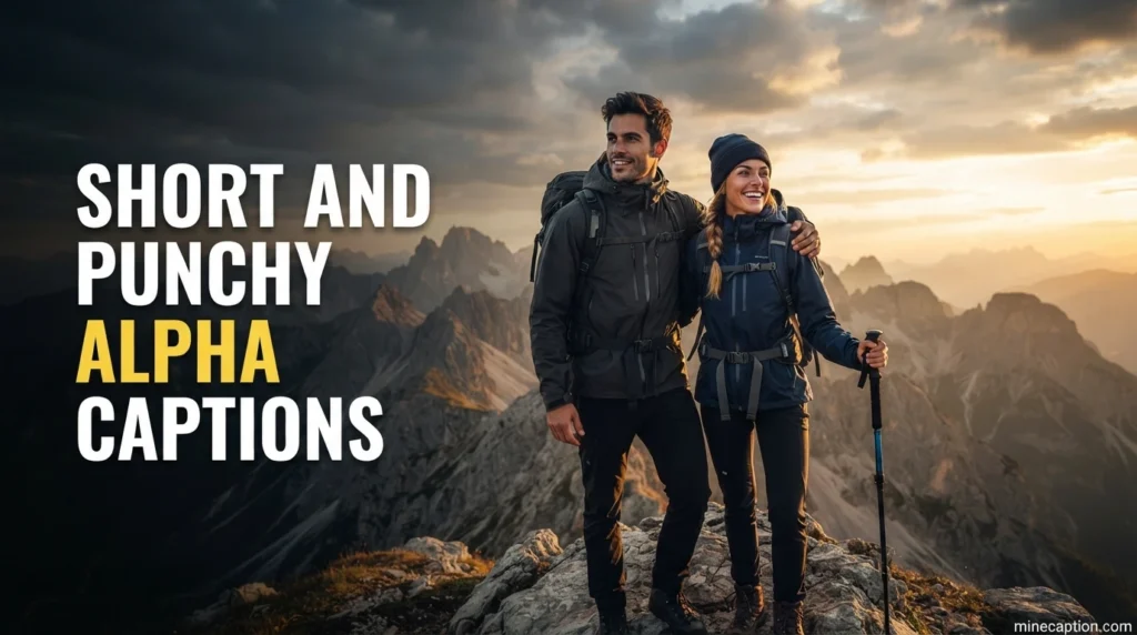 Short and Punchy Alpha Captions