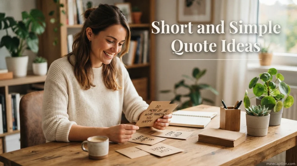Short and Simple Quote Ideas