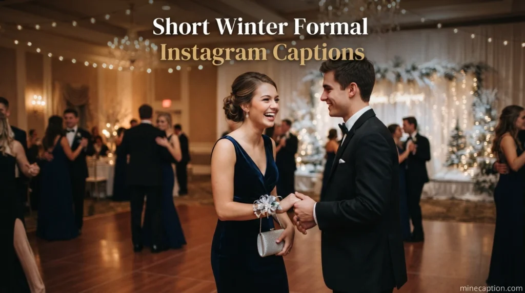 Short Winter Formal Instagram Captions