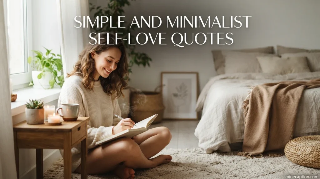 Simple and Minimalist Self-Love Quotes