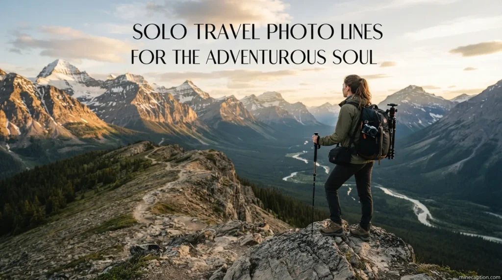 Solo Travel Photo Lines for the Adventurous Soul