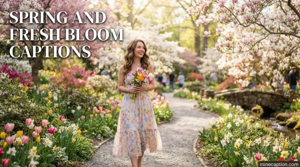 Spring and Fresh Bloom Captions